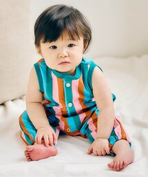 apres les cours | 【リンク】FUNNY総柄オールインワン(ロンパース)