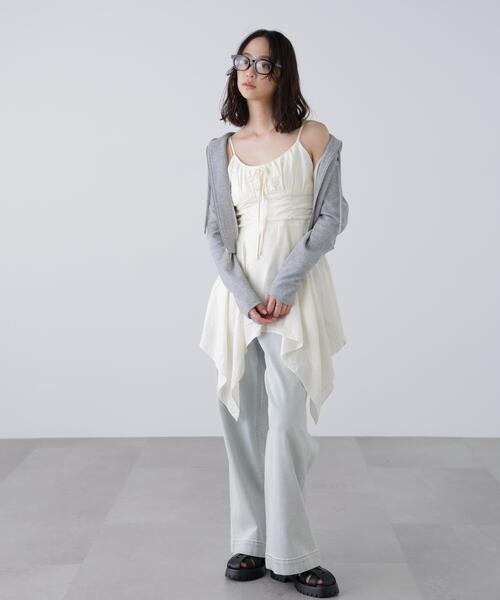 FREE'S MART（フリーズマート）の「イレヘムチュニックキャミワンピース（ワンピース・レディース・ブラック/ホワイト/ホワイト系その他・FREE）」の9枚目の写真