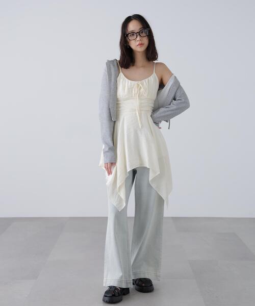 FREE'S MART（フリーズマート）の「イレヘムチュニックキャミワンピース（ワンピース・レディース・ブラック/ホワイト/ホワイト系その他・FREE）」の11枚目の写真