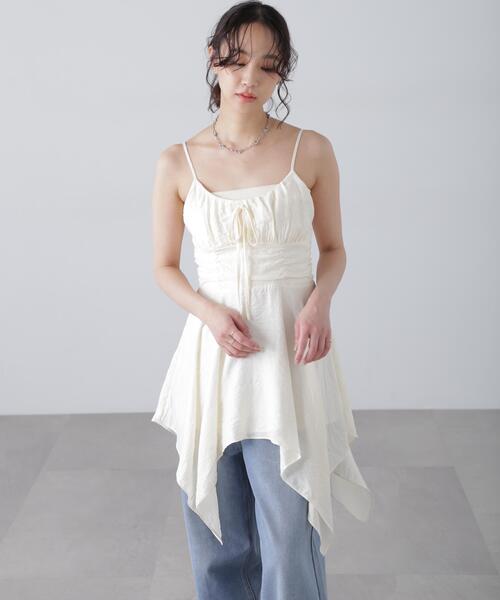 FREE'S MART（フリーズマート）の「イレヘムチュニックキャミワンピース（ワンピース・レディース・ブラック/ホワイト/ホワイト系その他・FREE）」の14枚目の写真