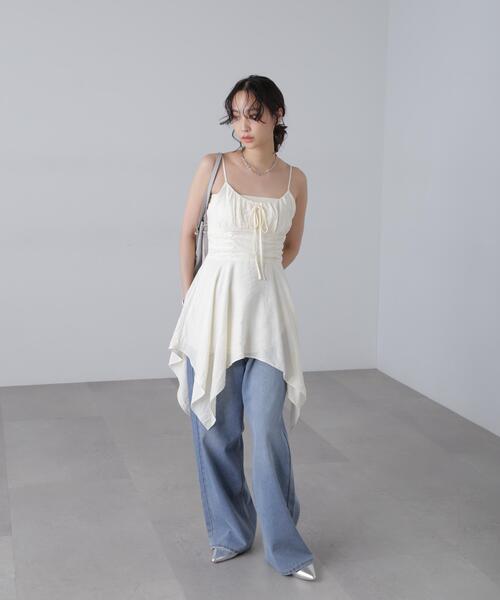 FREE'S MART（フリーズマート）の「イレヘムチュニックキャミワンピース（ワンピース・レディース・ブラック/ホワイト/ホワイト系その他・FREE）」の19枚目の写真