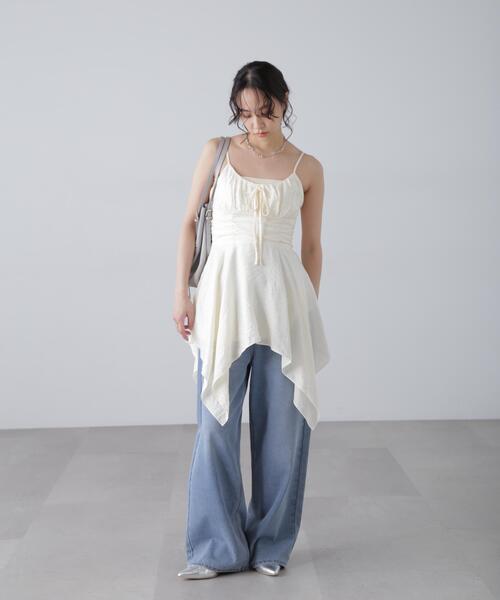 FREE'S MART（フリーズマート）の「イレヘムチュニックキャミワンピース（ワンピース・レディース・ブラック/ホワイト/ホワイト系その他・FREE）」の21枚目の写真