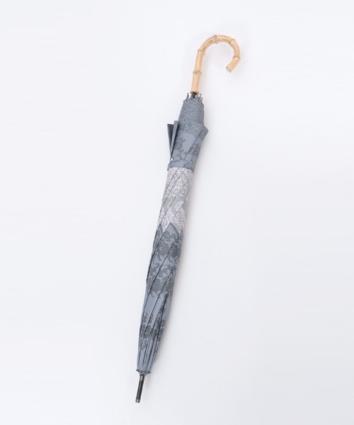 axes femme（アクシーズファム）の「レース柄晴雨兼用ショート傘（長傘・レディース・チャコール/ラベンダー・FREE）」の11枚目の写真