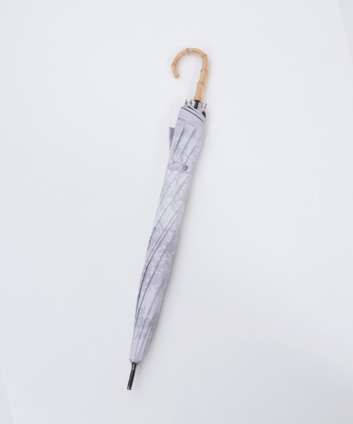 axes femme（アクシーズファム）の「レース柄晴雨兼用ショート傘（長傘・レディース・チャコール/ラベンダー・FREE）」の17枚目の写真