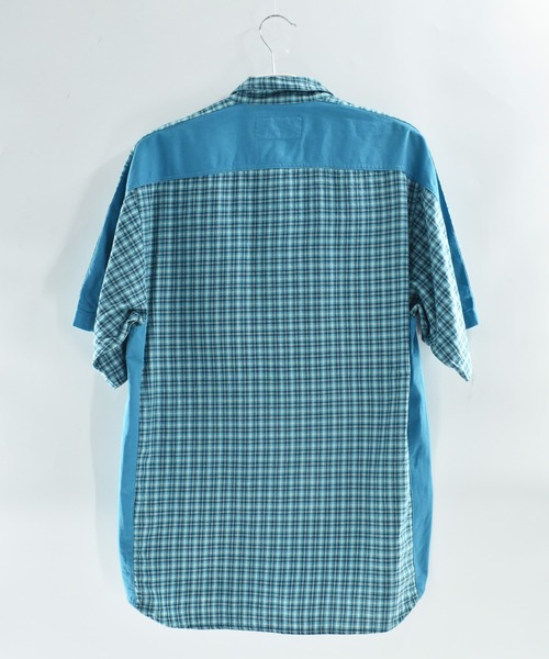 Quiksilver（クイックシルバー）の「【USED】90’s QUIKSILVER チェック柄 ハーフスリーブ シャツ（シャツ/ブラウス・メンズ・ブルー・MEDIUM）」の7枚目の写真