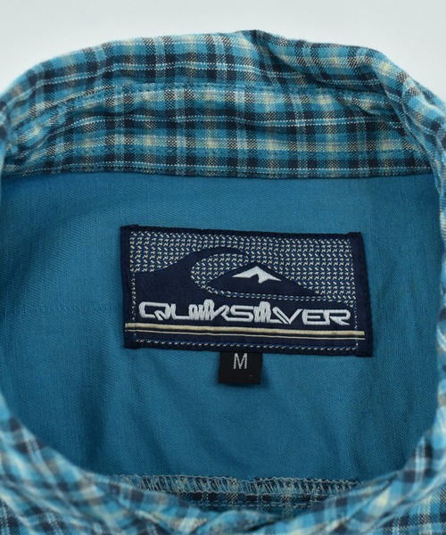 Quiksilver（クイックシルバー）の「【USED】90’s QUIKSILVER チェック柄 ハーフスリーブ シャツ（シャツ/ブラウス・メンズ・ブルー・MEDIUM）」の5枚目の写真
