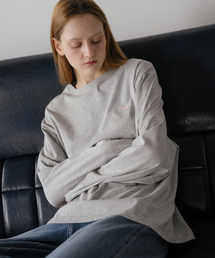 Basic logo overfit T-shirt [KNSS05TS23]_Melange gray