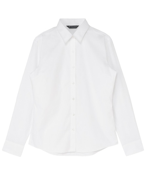 TOKYO SHIRTS(トウキョウシャツ)の「【透け防止】 形態安定ノンアイロン レギュラー 長袖ビジネスワイシャツ(ビジネスシャツ・レディース・ホワイト・XS/S/M/L/LL/XL)」の1枚目の写真