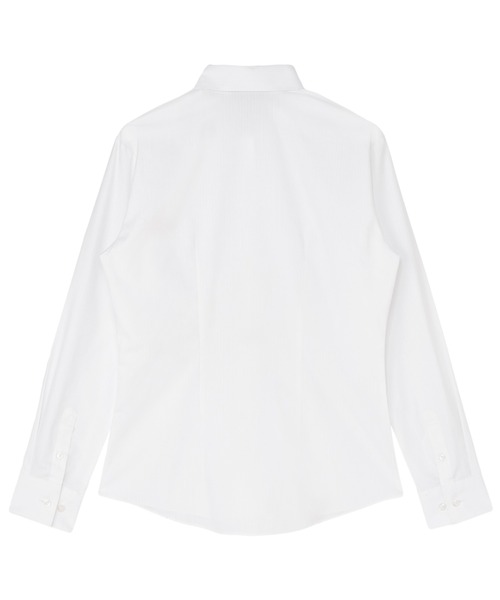 TOKYO SHIRTS(トウキョウシャツ)の「【透け防止】 形態安定ノンアイロン レギュラー 長袖ビジネスワイシャツ(ビジネスシャツ・レディース・ホワイト・XS/S/M/L/LL/XL)」の5枚目の写真