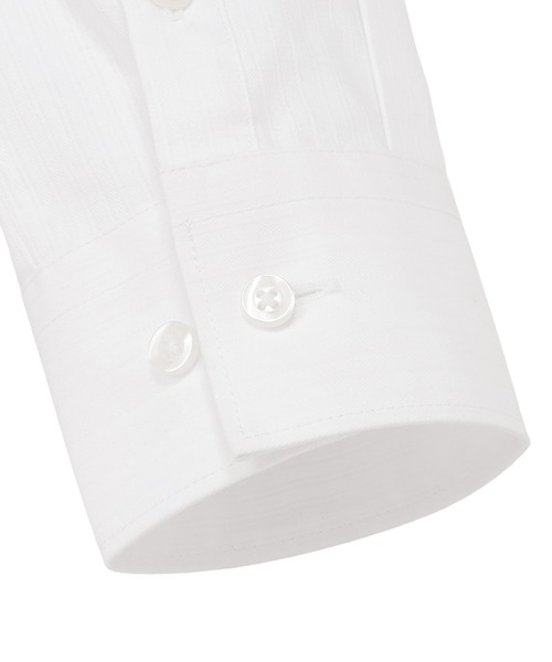 TOKYO SHIRTS(トウキョウシャツ)の「【透け防止】 形態安定ノンアイロン レギュラー 長袖ビジネスワイシャツ(ビジネスシャツ・レディース・ホワイト・XS/S/M/L/LL/XL)」の3枚目の写真