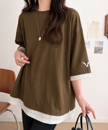 レイヤード風 重ね着」に該当するTシャツ/カットソーファッション通販