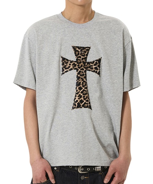 OY(オーワイ)の「『OY/オーワイ』ANIMAL CROSS TEE/アニマルクロスTシャツ(Tシャツ/カットソー・メンズ・グレー/ホワイト・L/M)」の1枚目の写真