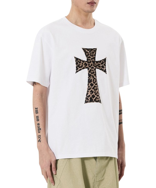 OY(オーワイ)の「『OY/オーワイ』ANIMAL CROSS TEE/アニマルクロスTシャツ(Tシャツ/カットソー・メンズ・グレー/ホワイト・L/M)」の4枚目の写真