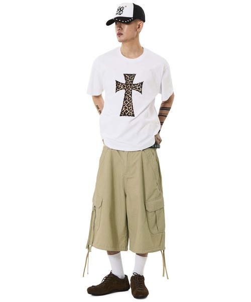 OY(オーワイ)の「『OY/オーワイ』ANIMAL CROSS TEE/アニマルクロスTシャツ(Tシャツ/カットソー・メンズ・グレー/ホワイト・L/M)」の8枚目の写真