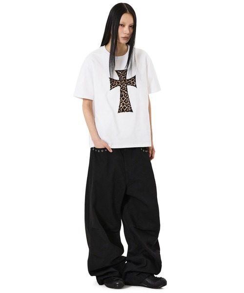 OY(オーワイ)の「『OY/オーワイ』ANIMAL CROSS TEE/アニマルクロスTシャツ(Tシャツ/カットソー・メンズ・グレー/ホワイト・L/M)」の7枚目の写真