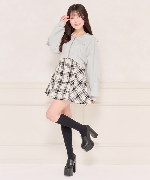 apres jour(アプレジュール)の「【UVカット】ダブルジップショートパーカー(パーカー・レディース・オフホワイト/ライトブルー/ブラック・X-LARGE/フリー)」の14枚目の写真