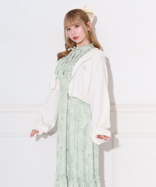 apres jour(アプレジュール)の「【UVカット】ダブルジップショートパーカー(パーカー・レディース・オフホワイト/ライトブルー/ブラック・X-LARGE/フリー)」の17枚目の写真