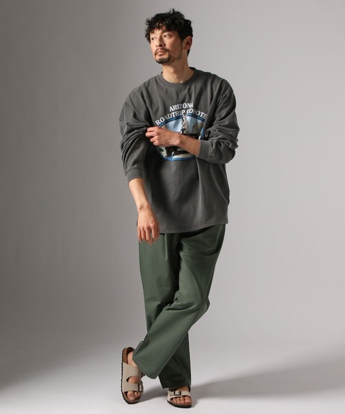 BAYFLOW（ベイフロー）の「［WEB限定］ヴィンテージライクアニマルロンT（Tシャツ/カットソー・メンズ・オフホワイト/チャコール/ピンク・MEDIUM/LARGE）」の22枚目の写真