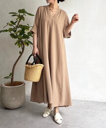 un dix cors | 【全骨格細見え！】ステッチスキッパーワンピース(ワンピース)