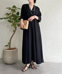 un dix cors（アンディコール）の「【低身長サイズあり！】【全骨格細見え！】ステッチスキッパーワンピース（ワンピース）」