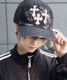 SUPPLIER | A'GEM/9 × .kom 『SUPPLIER/サプライヤー』Multiple Cross Denim Cap/マルチプルクロスデニムキャップ(キャップ)