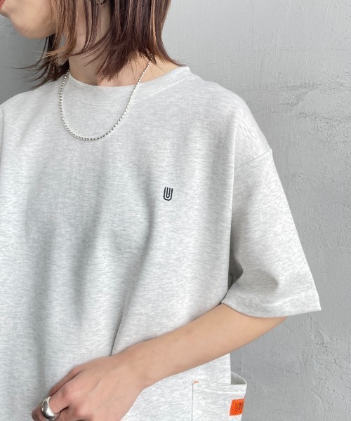 UNIVERSAL OVERALL（ユニバーサルオーバーオール）の「[UNIVERSAL OVERALL/ユニバーサルオーバーオール] 別注 ポンチカバーオールTシャツ（Tシャツ/カットソー・レディース・オフホワイト/ブラック/ライトグレー/チャコールグレー・L/M/S）」の19枚目の写真