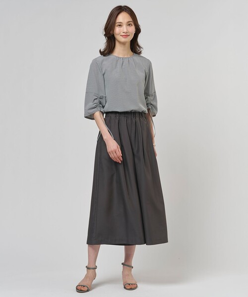 J.PRESS Ladies(J.プレス レディス)の「エアリースパンボイル ガウチョ パンツ(その他パンツ・レディース・ベージュ系/グレー系/ネイビー系・XS/S)」の11枚目の写真