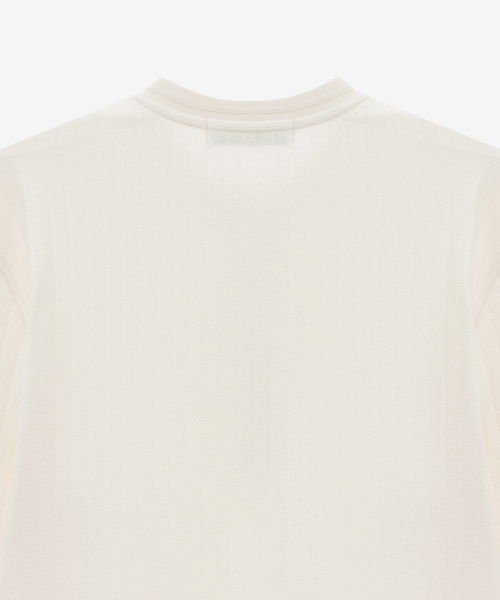 MINDBRIDGE（マインドブリッジ）の「ジャカードヘンリーネックセミオーバーティーシャツ（Tシャツ/カットソー・メンズ・ホワイト・95/100/105/110）」の13枚目の写真