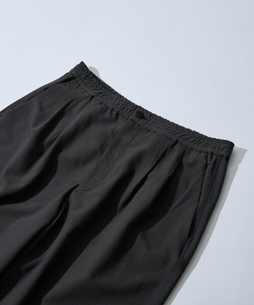 ABAHOUSE（アバハウス）の「リネンブレンド 2タック イージーワイドスラックス / ワイドパンツ（その他パンツ・メンズ・チャコールグレー/ベージュ・46/48）」の6枚目の写真