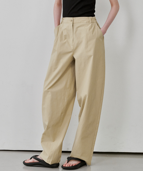 MALOUPE（マロップ）の「2174 ライトチノリラックスパンツ（ベージュ）（その他パンツ・レディース・ベージュ・30/26/28）」の2枚目の写真