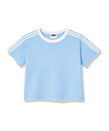 BASIC LABEL（ベーシックラベル）の「ウェスリーセミクロップトラック半袖Tシャツ6カラー[BLSE_6001]（Tシャツ/カットソー）」