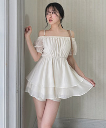 ROYAL PARTY | パールストラップラッフルブラウスセットアップ(シャツ/ブラウス)