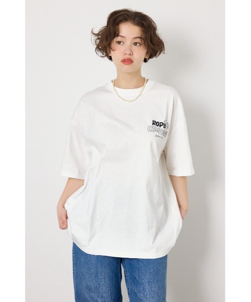 RODEO CROWNS WIDE BOWL(ロデオクラウンズワイドボウル)の「Graffiti プリントTシャツ(Tシャツ/カットソー・レディース・ブラック/カーキ/ピンク/オフホワイト・MEDIUM/LARGE)」の20枚目の写真