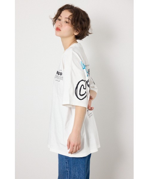 RODEO CROWNS WIDE BOWL(ロデオクラウンズワイドボウル)の「Graffiti プリントTシャツ(Tシャツ/カットソー・レディース・ブラック/カーキ/ピンク/オフホワイト・MEDIUM/LARGE)」の21枚目の写真