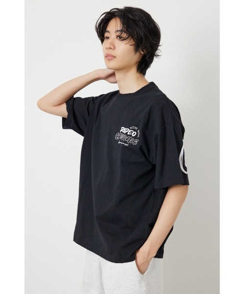 RODEO CROWNS WIDE BOWL(ロデオクラウンズワイドボウル)の「Graffiti プリントTシャツ(Tシャツ/カットソー・レディース・ブラック/カーキ/ピンク/オフホワイト・MEDIUM/LARGE)」の12枚目の写真