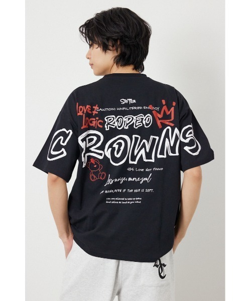RODEO CROWNS WIDE BOWL(ロデオクラウンズワイドボウル)の「Graffiti プリントTシャツ(Tシャツ/カットソー・レディース・ブラック/カーキ/ピンク/オフホワイト・MEDIUM/LARGE)」の13枚目の写真
