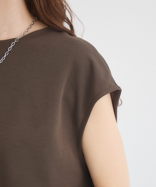 KATHARINE ROSS（キャサリンロス）の「L’ombreレースヘムロゴTシャツ（Tシャツ/カットソー・レディース・ブラウン/オフホワイト/ブラック・FREE）」の16枚目の写真