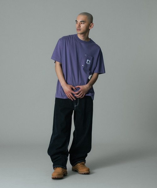 XLARGE(エクストララージ)の「OG S/S POCKET TEE(Tシャツ/カットソー・メンズ・ブラック/ホワイト/パープル・XL/L/M/S)」の6枚目の写真
