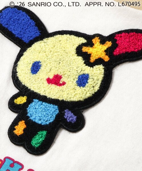 sanrio(サンリオ)の「サンリオキャラクターズ サガラワッペンTシャツ(Tシャツ/カットソー・キッズ・ピンク/レインボー/オフホワイト/パープル・90/100/110/120/130/140)」の10枚目の写真