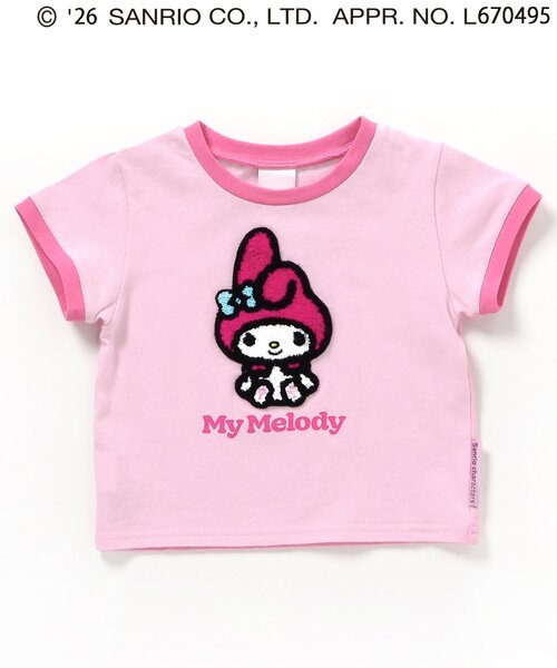 sanrio(サンリオ)の「サンリオキャラクターズ サガラワッペンTシャツ(Tシャツ/カットソー・キッズ・ピンク/レインボー/オフホワイト/パープル・90/100/110/120/130/140)」の14枚目の写真