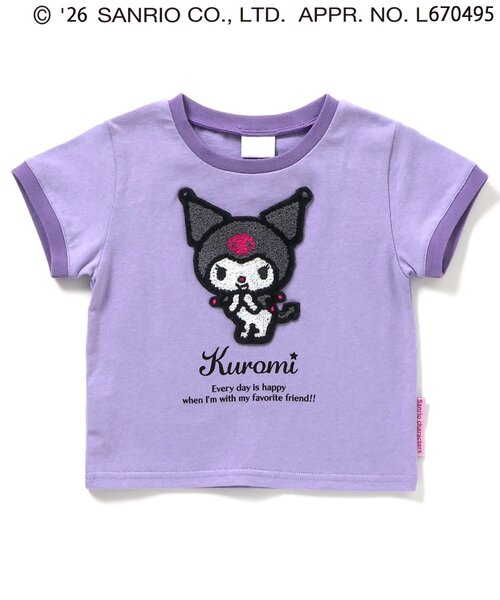 sanrio(サンリオ)の「サンリオキャラクターズ サガラワッペンTシャツ(Tシャツ/カットソー・キッズ・ピンク/レインボー/オフホワイト/パープル・90/100/110/120/130/140)」の15枚目の写真