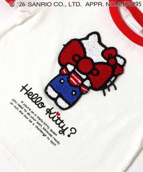 sanrio(サンリオ)の「サンリオキャラクターズ サガラワッペンTシャツ(Tシャツ/カットソー・キッズ・ピンク/レインボー/オフホワイト/パープル・90/100/110/120/130/140)」の18枚目の写真