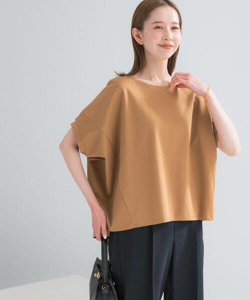 URBAN RESEARCH ROSSO WOMEN(アーバンリサーチ ロッソ)の「『WEB/一部店舗限定』UVカットドルマンスリーブプルオーバー(Tシャツ/カットソー・レディース・ブルー系その他/アイボリー/ブラウン/キャメル・FREE)」の9枚目の写真