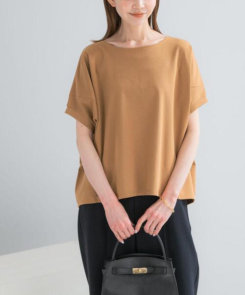 URBAN RESEARCH ROSSO WOMEN(アーバンリサーチ ロッソ)の「『WEB/一部店舗限定』UVカットドルマンスリーブプルオーバー(Tシャツ/カットソー・レディース・ブルー系その他/アイボリー/ブラウン/キャメル・FREE)」の10枚目の写真