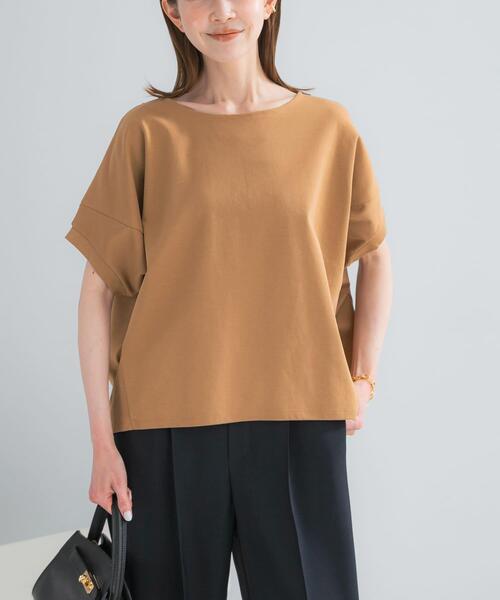 URBAN RESEARCH ROSSO WOMEN(アーバンリサーチ ロッソ)の「『WEB/一部店舗限定』UVカットドルマンスリーブプルオーバー(Tシャツ/カットソー・レディース・ブルー系その他/アイボリー/ブラウン/キャメル・FREE)」の11枚目の写真