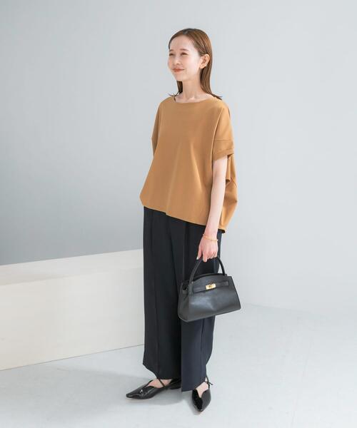 URBAN RESEARCH ROSSO WOMEN(アーバンリサーチ ロッソ)の「『WEB/一部店舗限定』UVカットドルマンスリーブプルオーバー(Tシャツ/カットソー・レディース・ブルー系その他/アイボリー/ブラウン/キャメル・FREE)」の13枚目の写真