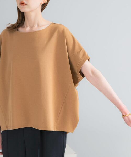 URBAN RESEARCH ROSSO WOMEN(アーバンリサーチ ロッソ)の「『WEB/一部店舗限定』UVカットドルマンスリーブプルオーバー(Tシャツ/カットソー・レディース・ブルー系その他/アイボリー/ブラウン/キャメル・FREE)」の17枚目の写真