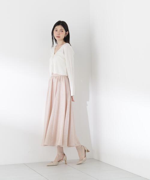 PROPORTION BODY DRESSING（プロポーションボディドレッシング）の「【青島心さん着用】ニュアンスサテンシャイニースカート / 1216220500（スカート・レディース・ピンク/ブルー/ベージュ・MEDIUM/P/S/SMALL）」の15枚目の写真