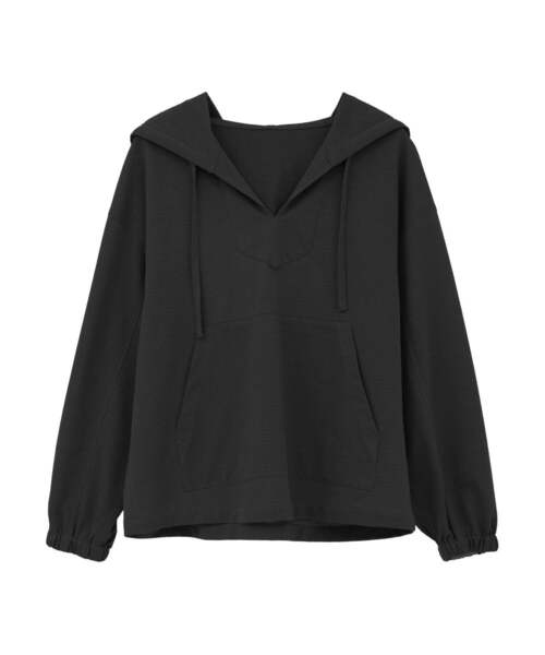 CONVERSE TOKYO(コンバーストウキョウ)の「SHEER JACQUARD MEXICAN HOODIE(Tシャツ/カットソー・レディース・ブラウン/ブラック/オフホワイト・FREE)」の18枚目の写真