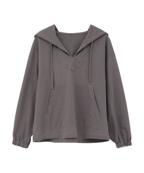 CONVERSE TOKYO(コンバーストウキョウ)の「SHEER JACQUARD MEXICAN HOODIE(Tシャツ/カットソー・レディース・ブラウン/ブラック/オフホワイト・FREE)」の20枚目の写真